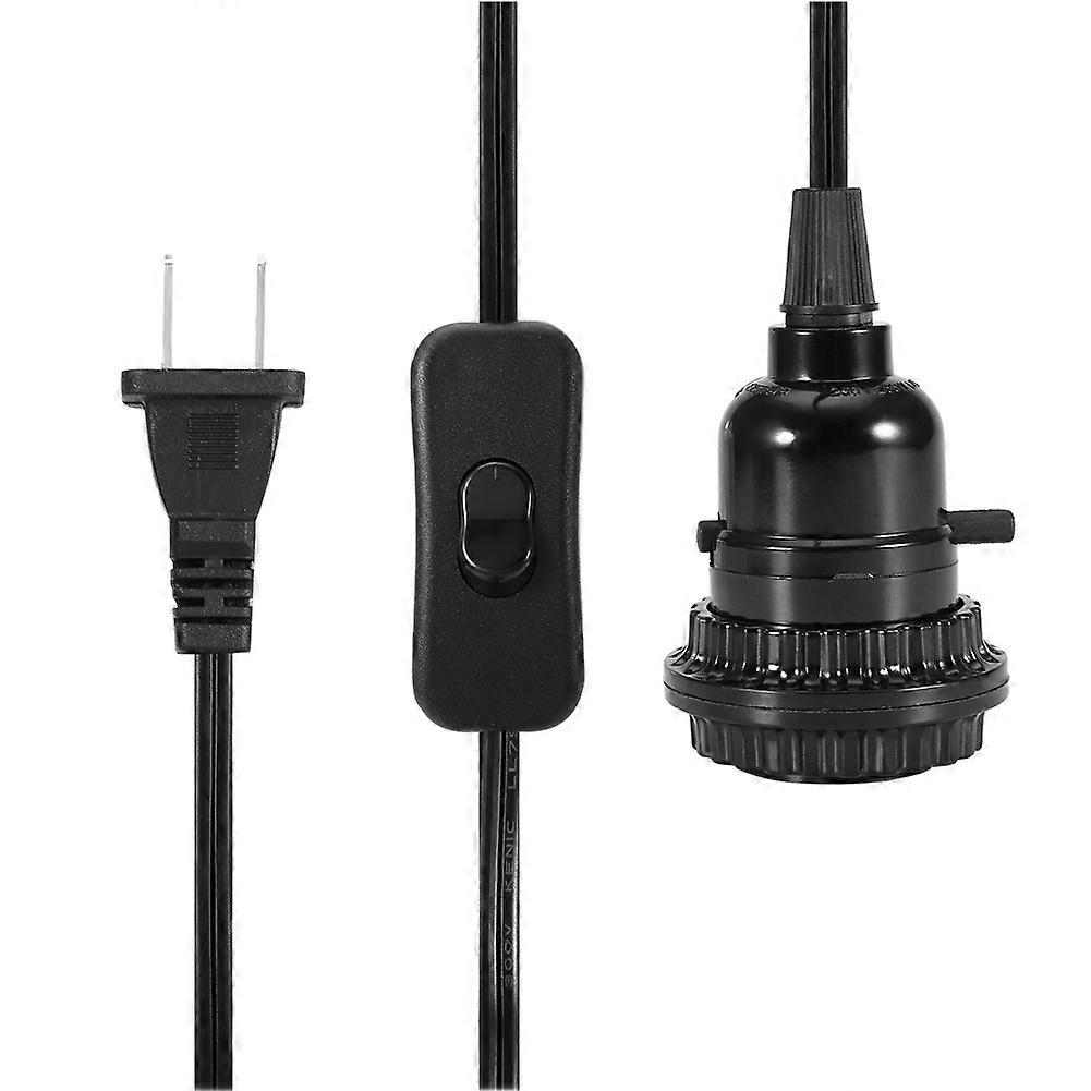 E27 E26 Light Lamp Bulb Holder Base Light Socket Cable Cord (without Iron Mesh Cover)