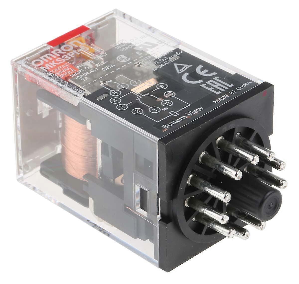 Omron Relay 110v Ac 3pdt Pcb Mount Mks3pi5ac110