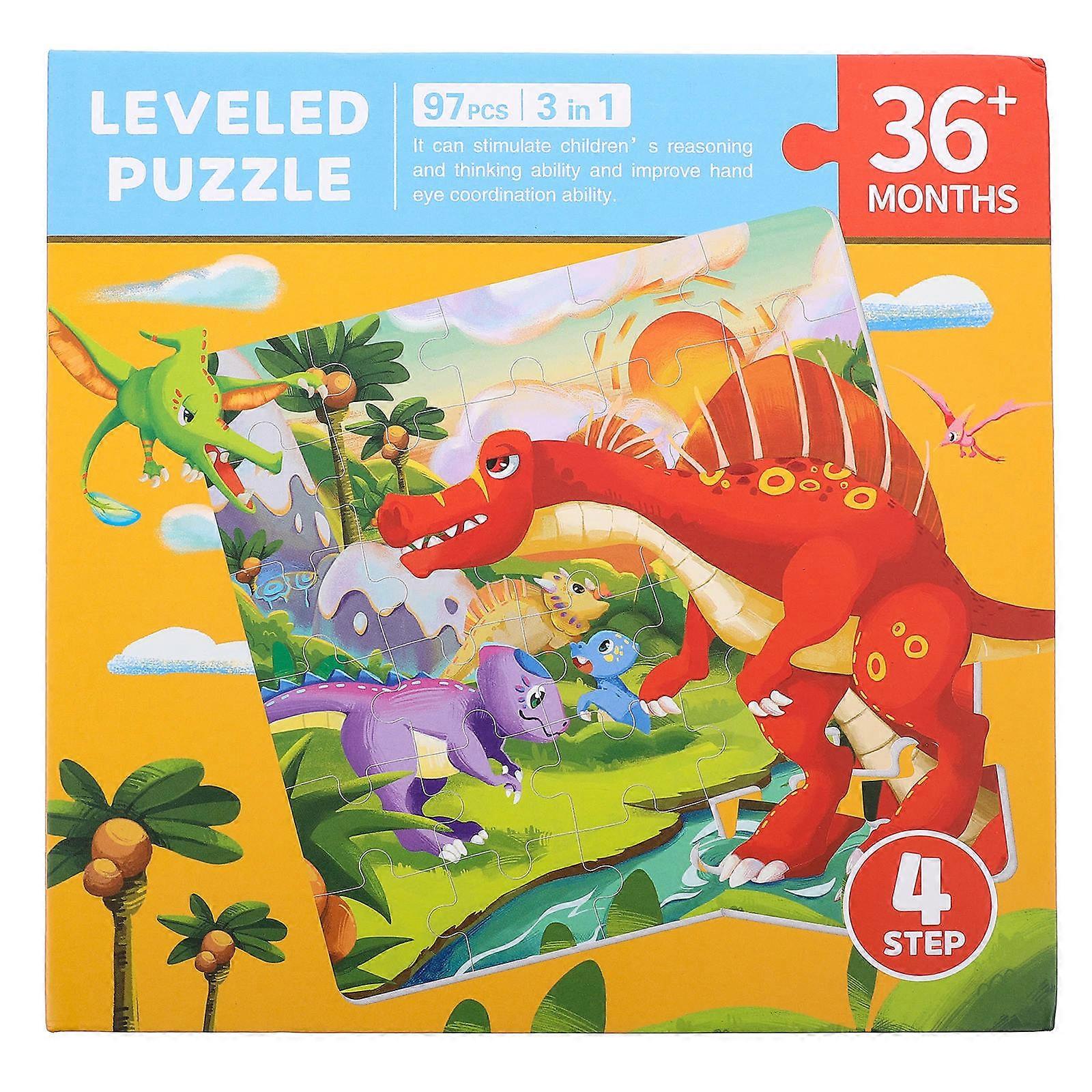 Interesting Cartoon Puzzle Plaything for Kids 3-6 Years Enhancing Creativity and Hand-Eye Coordination Dimensions 18x18x1.5CM 1 Set