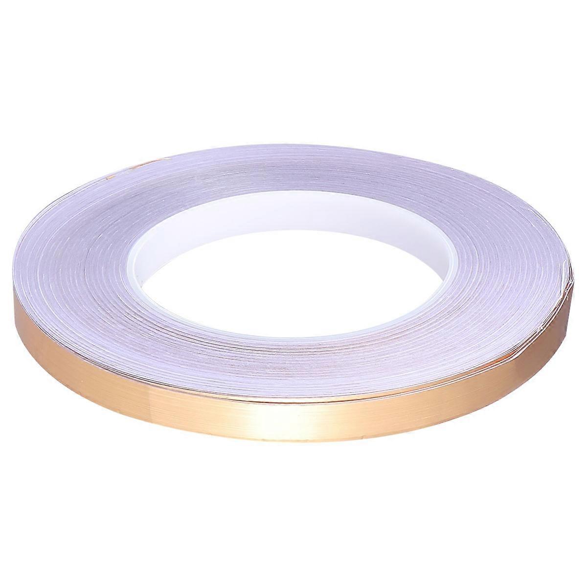 装飾タイルシームシーラー防水シールテープ、バスルームリビングルーム用ゴールデン1cm X 5m 1Pc