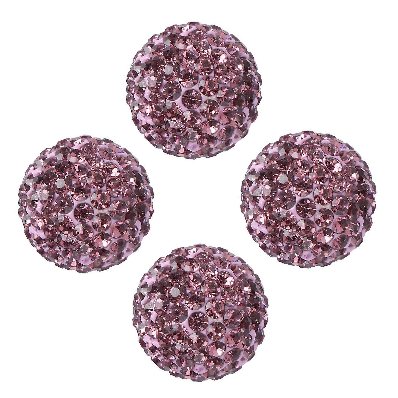 Purple Diamante Tyre Caps for Car Use Made of Rubber and ABS Dustproof Waterproof Suitable for Most Vehicles 4 Pieces