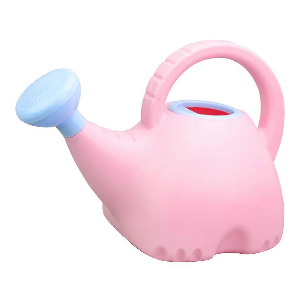 Cartoon Elephant Shaped Lightweight Watering Can with Spray Design for Safe Gardening Skill Development
