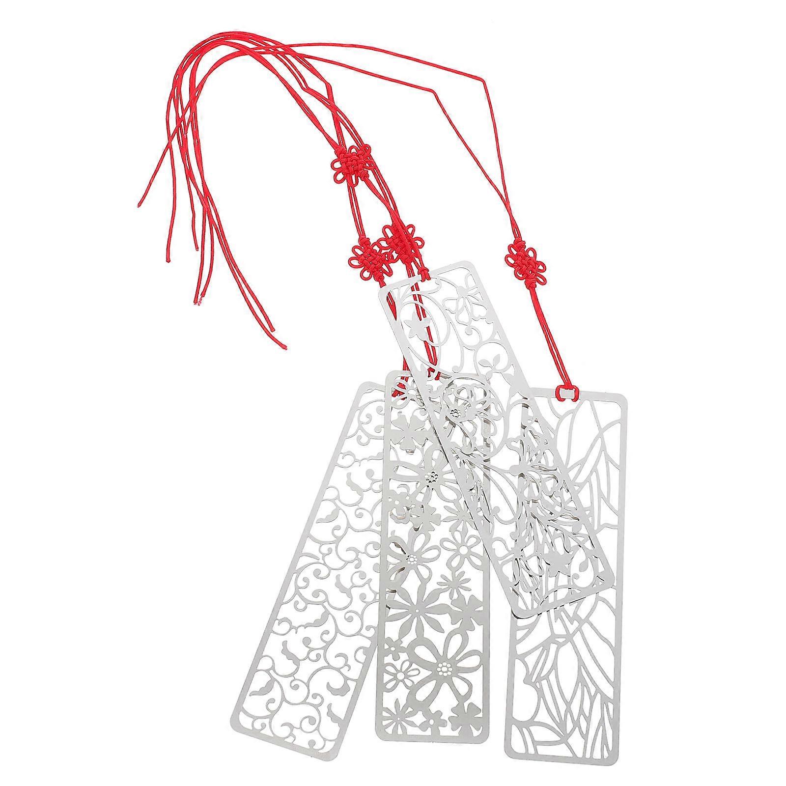 4Pcs Pottery Embossed Printing Mold Templates In Silver Color For Craft Making And DIY Enthusiasts