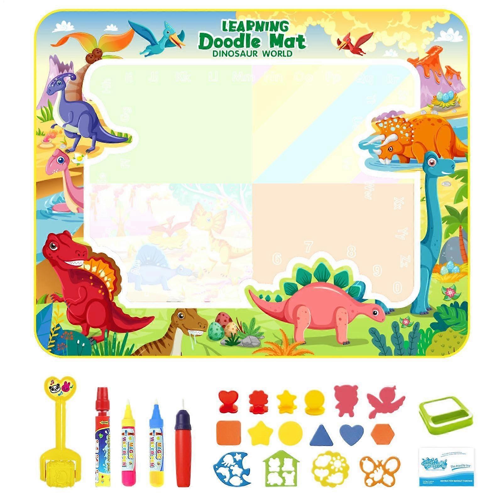 Wassermalmatte, Wasserzeichenmatte für Kinder | Multifunktionale Zeichenmatte 80x60cm, Wasserfeste Schreibunterlage