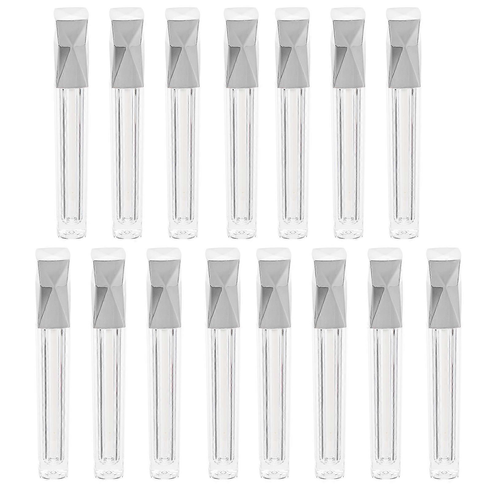 15Pcs Plastic Lip Gloss Tubes For DIY Tools Suitable For Women Wanting To Create Unique Lip Colors