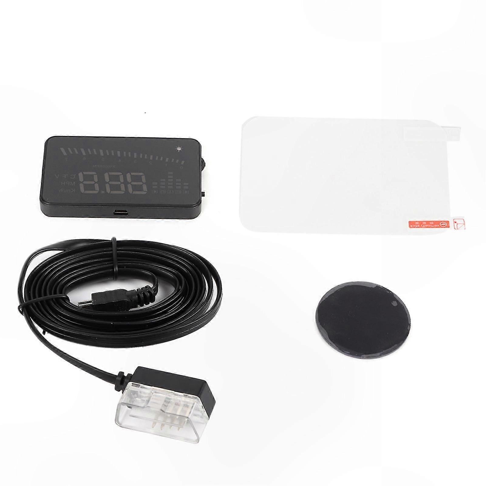 3.5" Universal Car HUD Head Up Display with OBD2 System and Alarm Warning Function