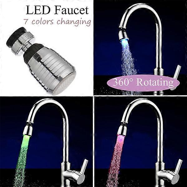 Multi-color LED faucet temperature sensor