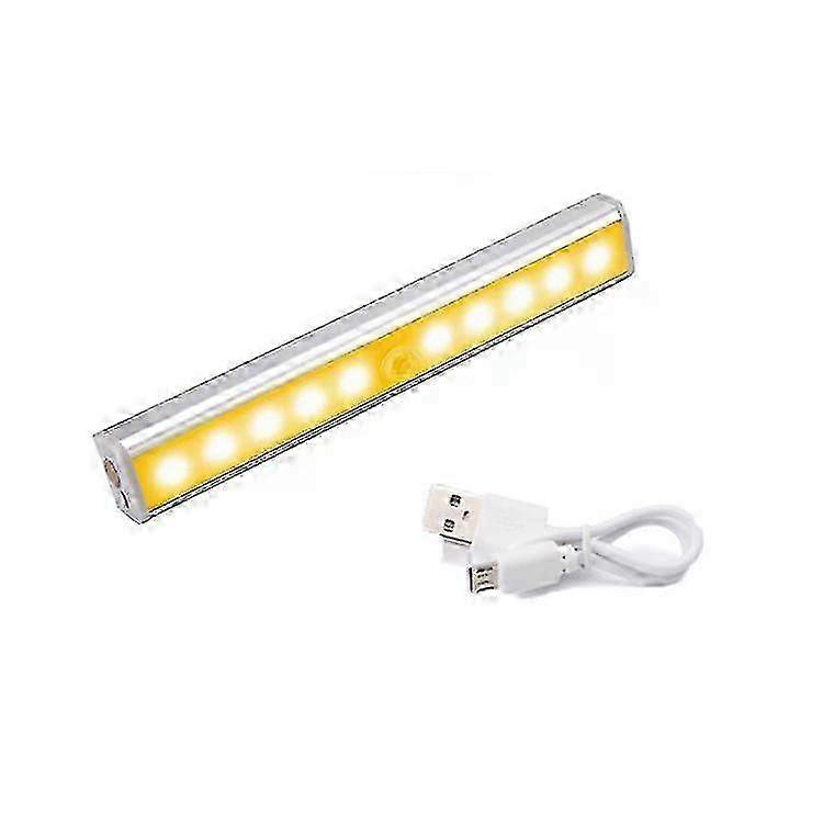 Wireless LED Under Cabinet Lights 10-LED Motion Sensor Night Light Portable Mini Light Edition 0812