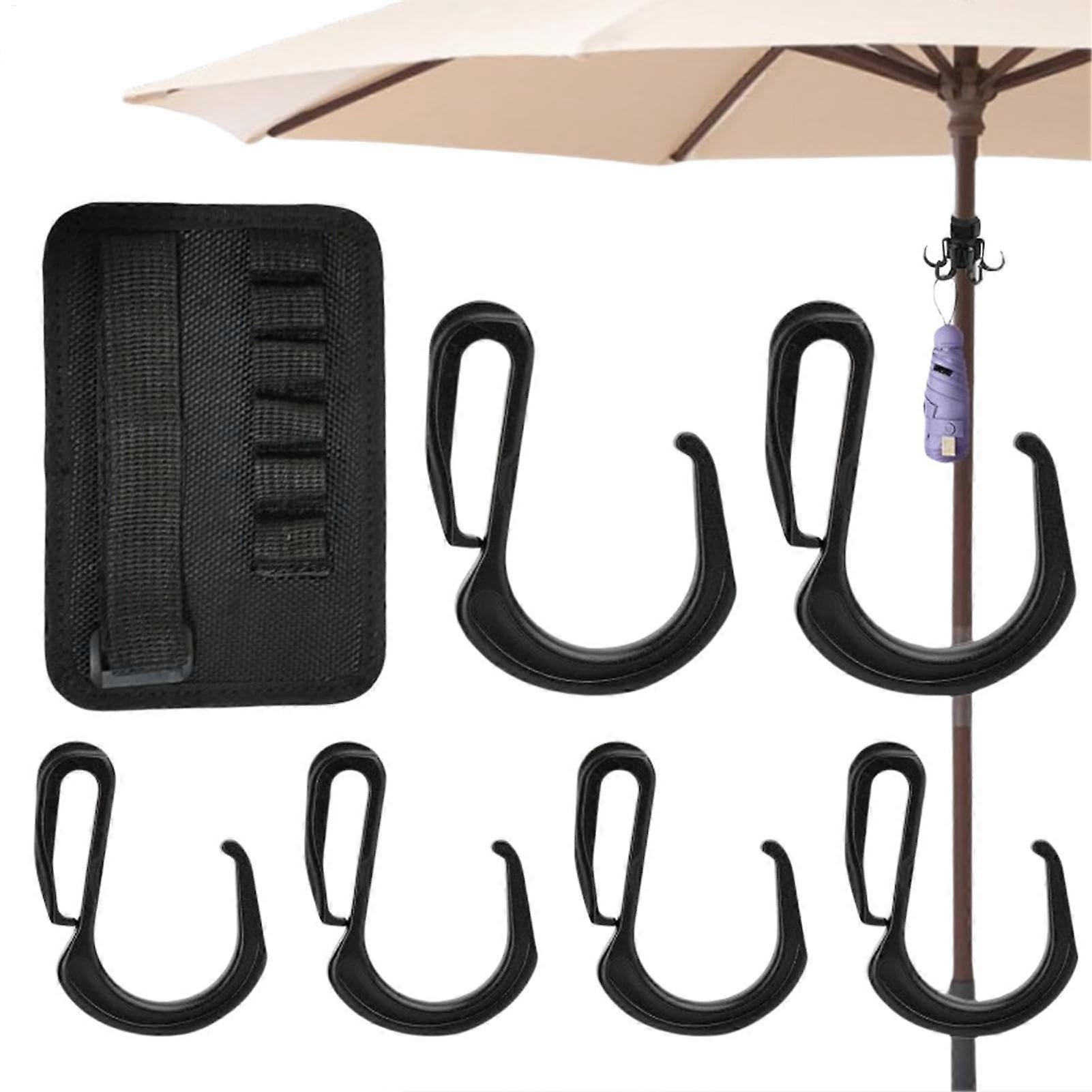 Beach Umbrella Hook for Sand, 6 Prongs Hanger for Towels, Hats, Bags, Easy to Carry