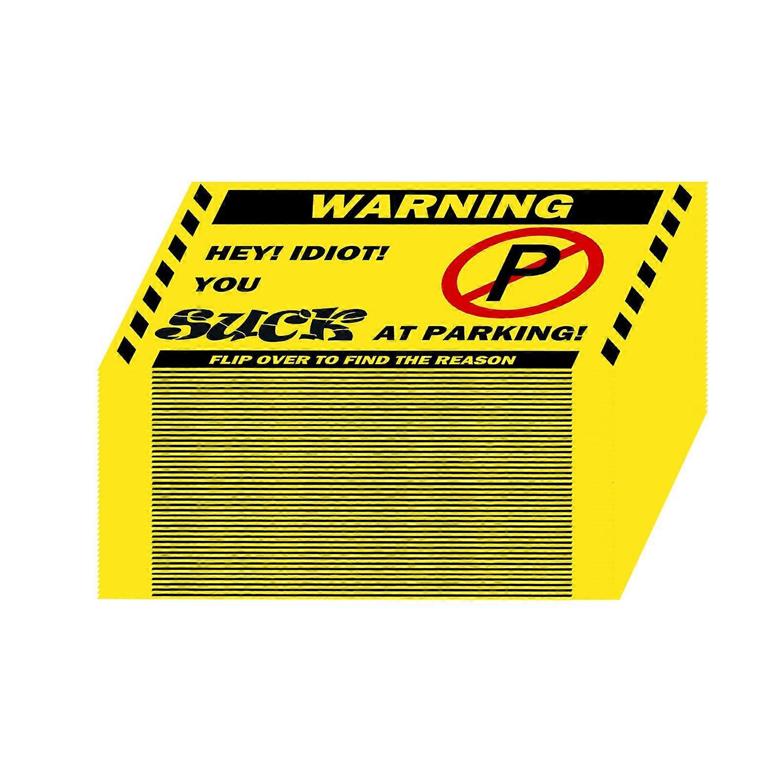100pcs Funny Writable Bad Parking Cards Reusable Multiple Violation Reasons You Park Like An Idiot Business Cards For Driver