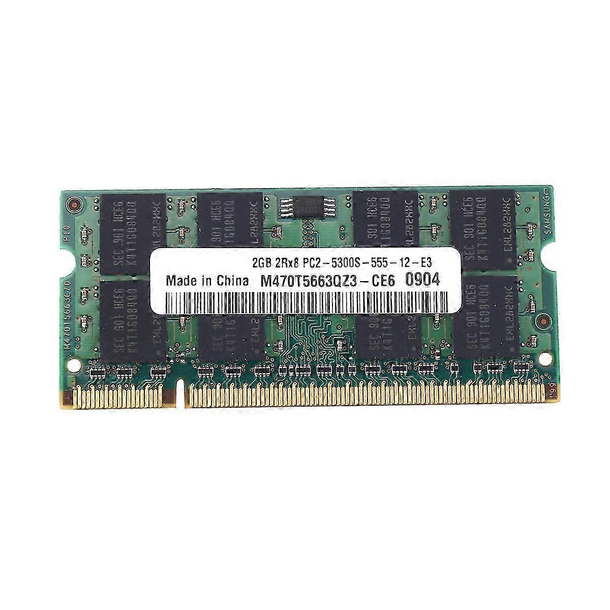 DDR2 2GB PC2-5300 SODIMM RAM pour ordinateurs portables - Module de mémoire 667MHz 200Pin