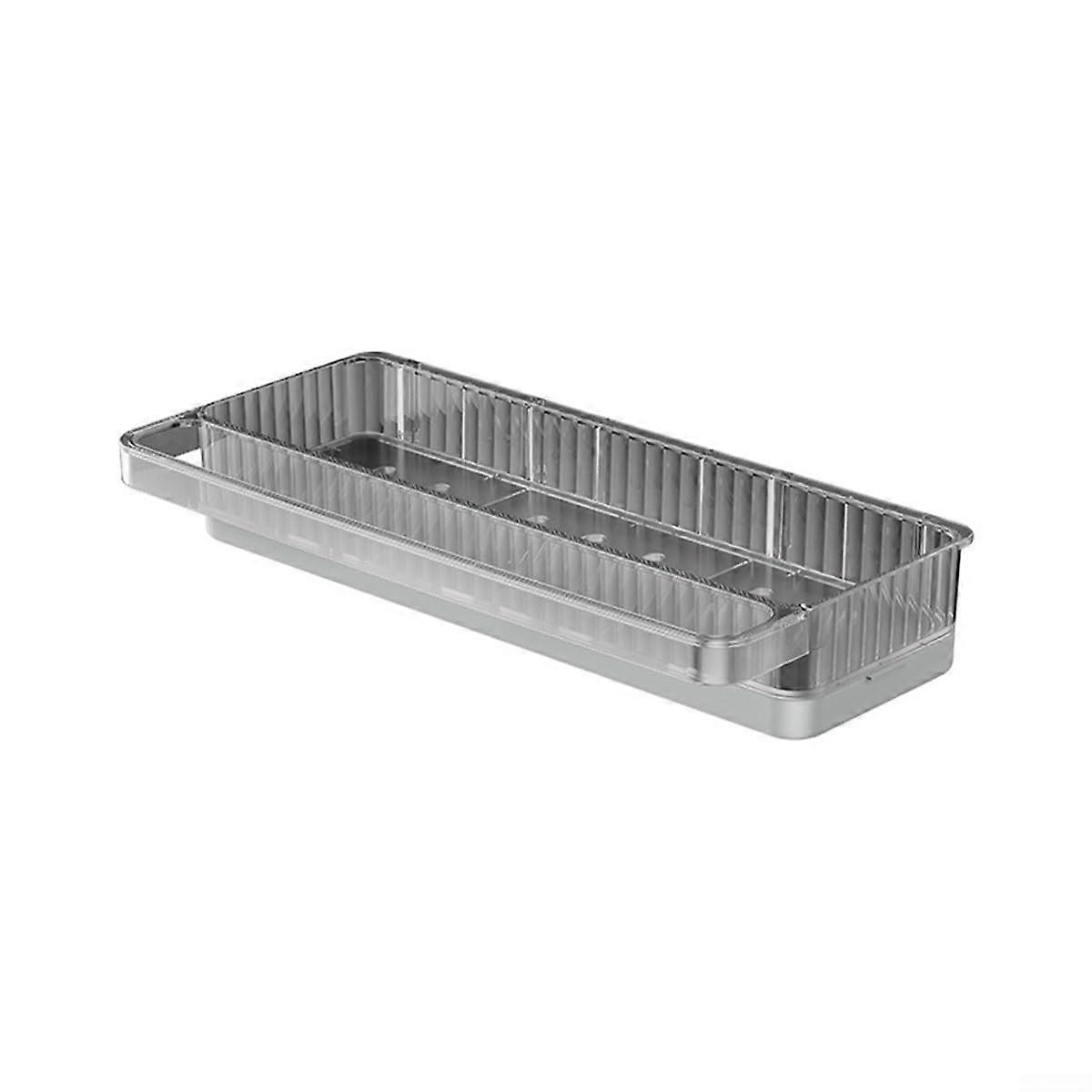 Wall Mounted Kitchen Sink Holder with Hooks - Grey Storage Organizer, Space-Saving, Durable, Modern Design