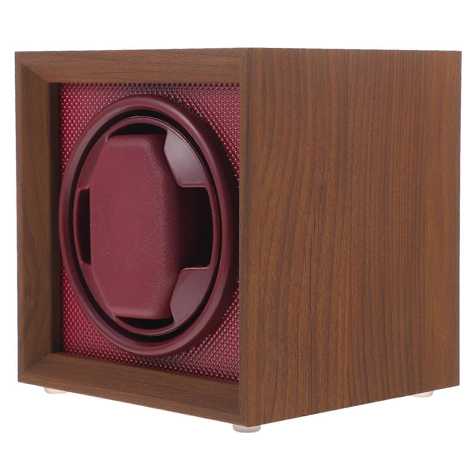 Vintage Watch Case Mechanical Watch Winder Family Brown Wood Watch Function 1Pack