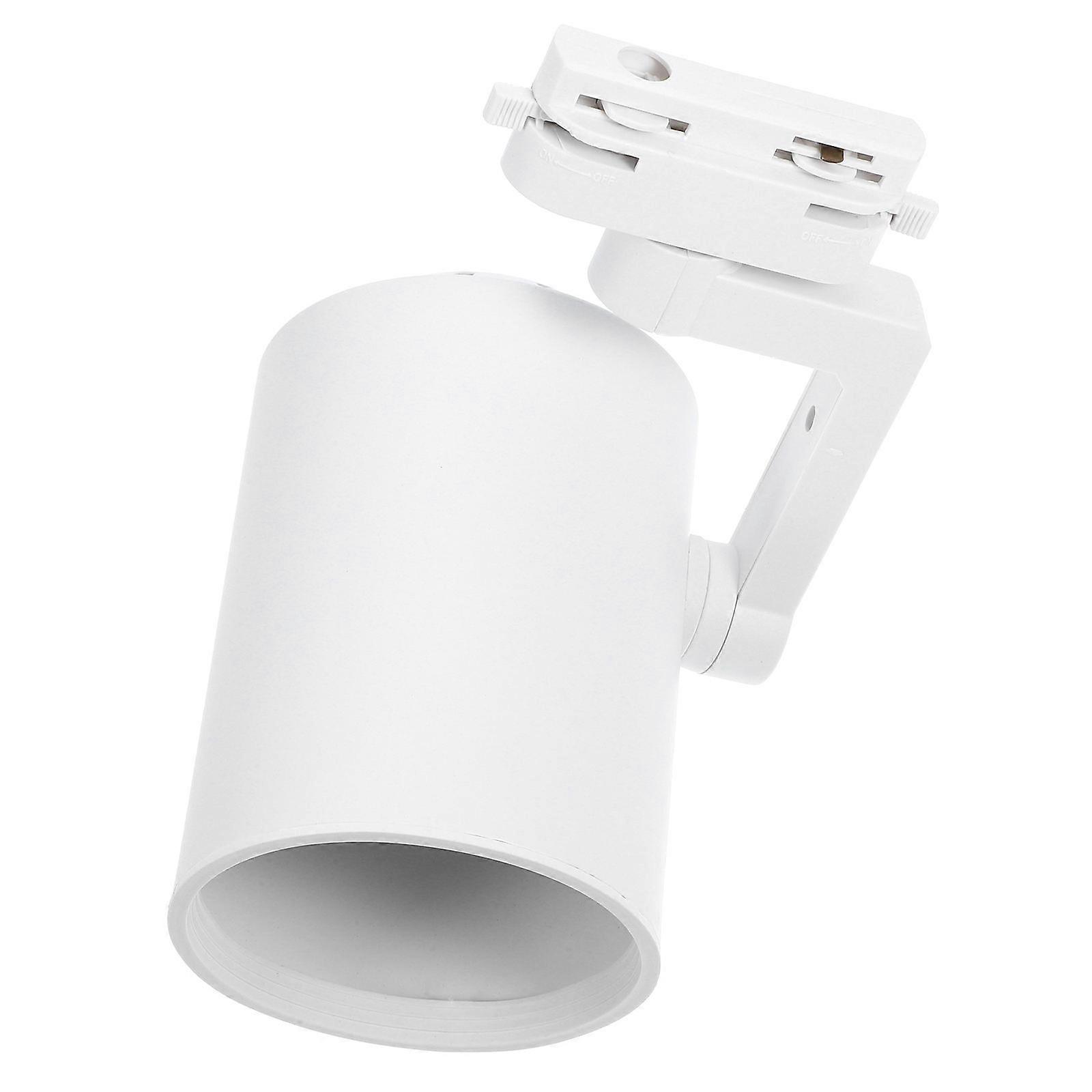 White Durable Iron Bracket Lamp Housing for Light E27 Base Adjustable Direction 1 Piece