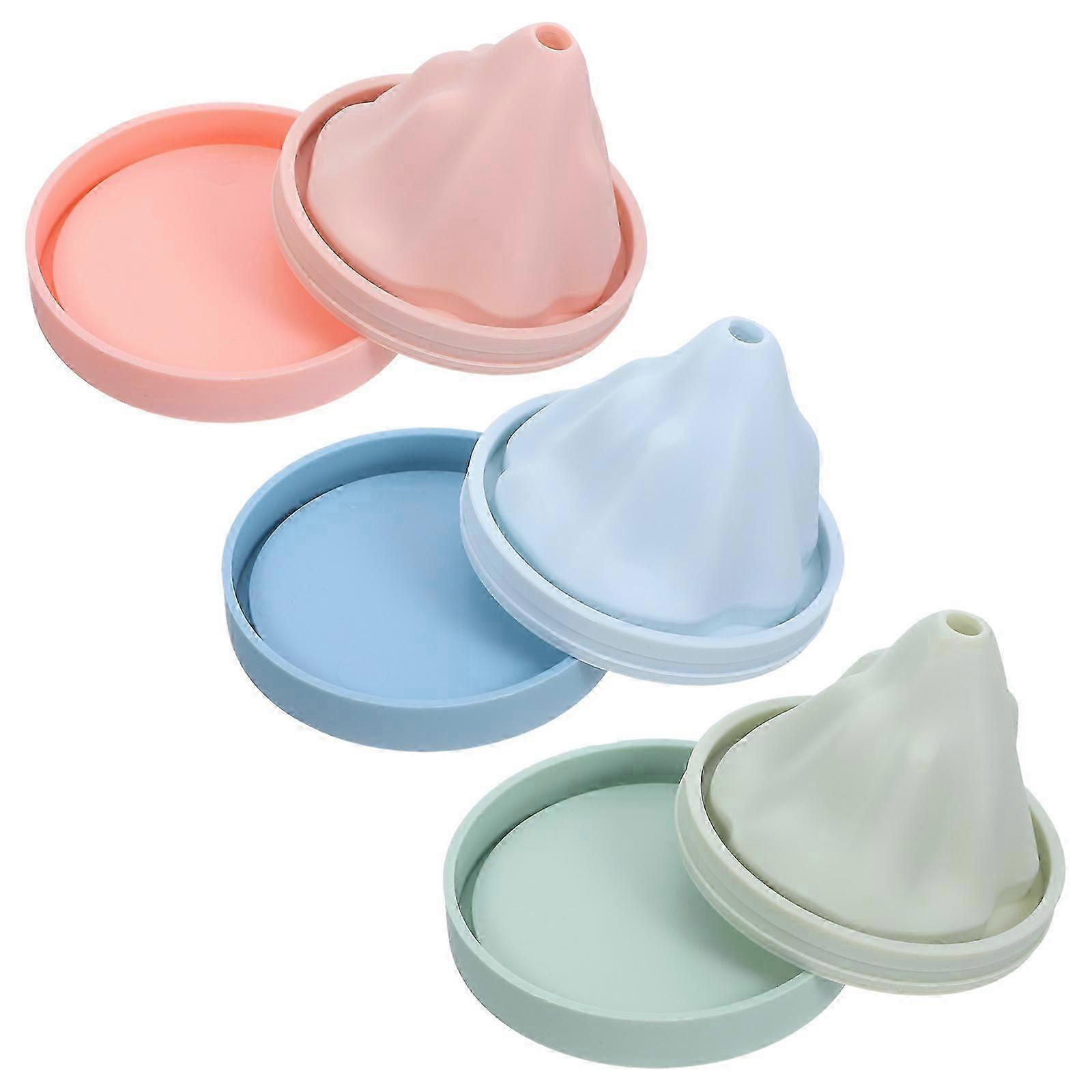 Assorted Color Ice Molds Snow Mountain Shape Ice Cube Molds Household Users 3Pcs Boiling Water Disinfection-Yvan