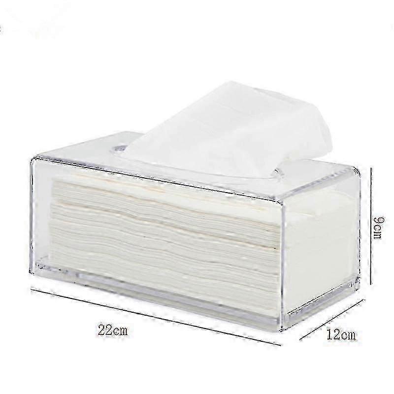 Tissue Box Holder,clear Tissue Box For Tissue Storage Rectangular Tissue Box Cover For Bathroom, 1pc