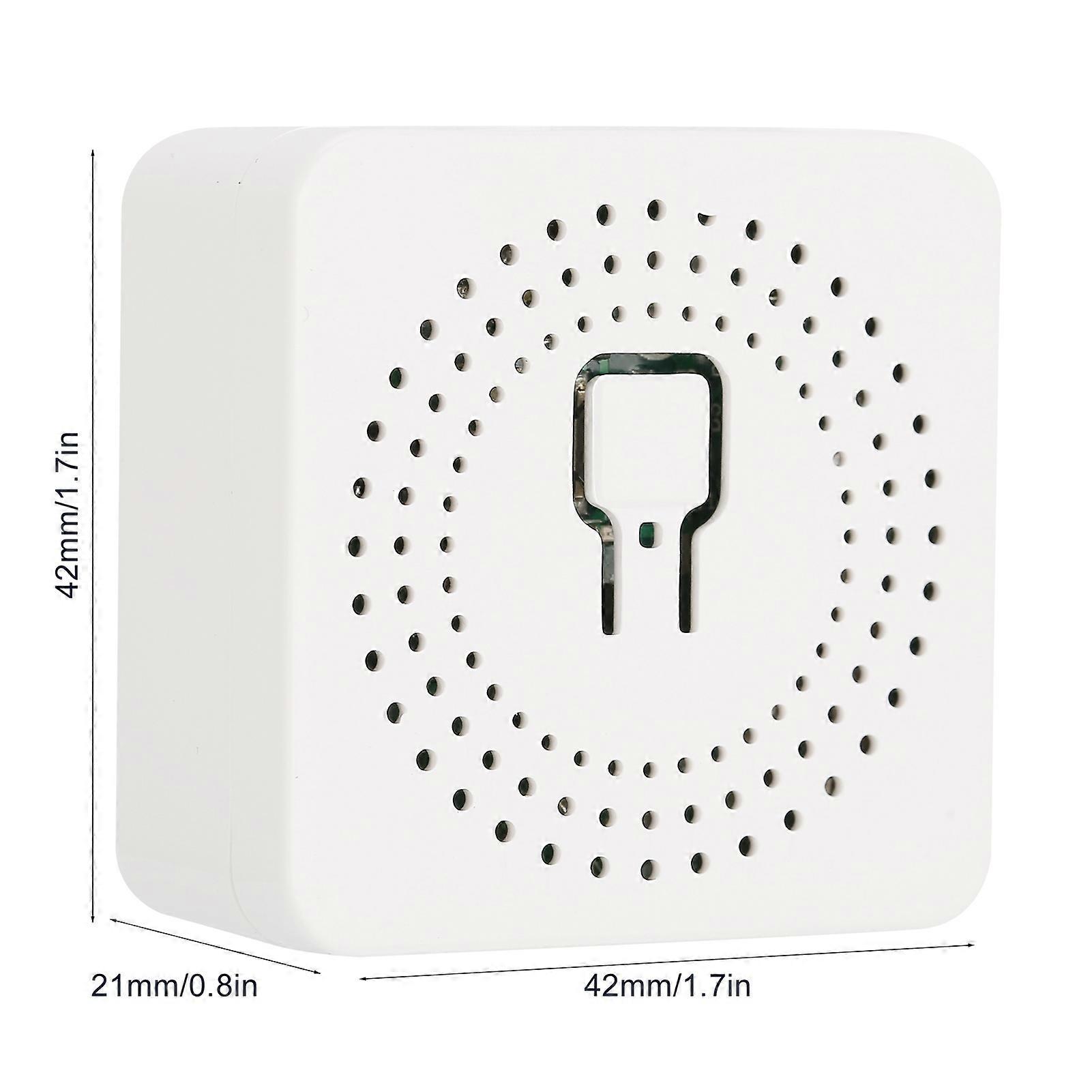 16A 100-240V WiFi Mini Switch Module 42x42x21mm Dual Remote