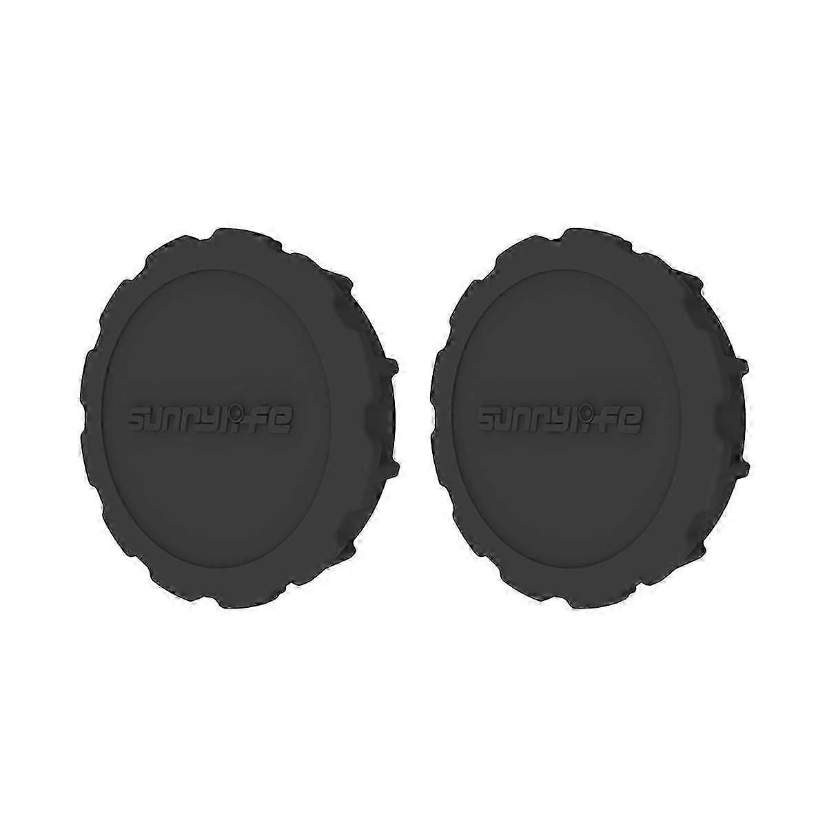for ACTION4/3 Silicone Lens Cap Cover 2 Pcs/Set Sports Camera Protective Case Shell Shockproof with Lanyard