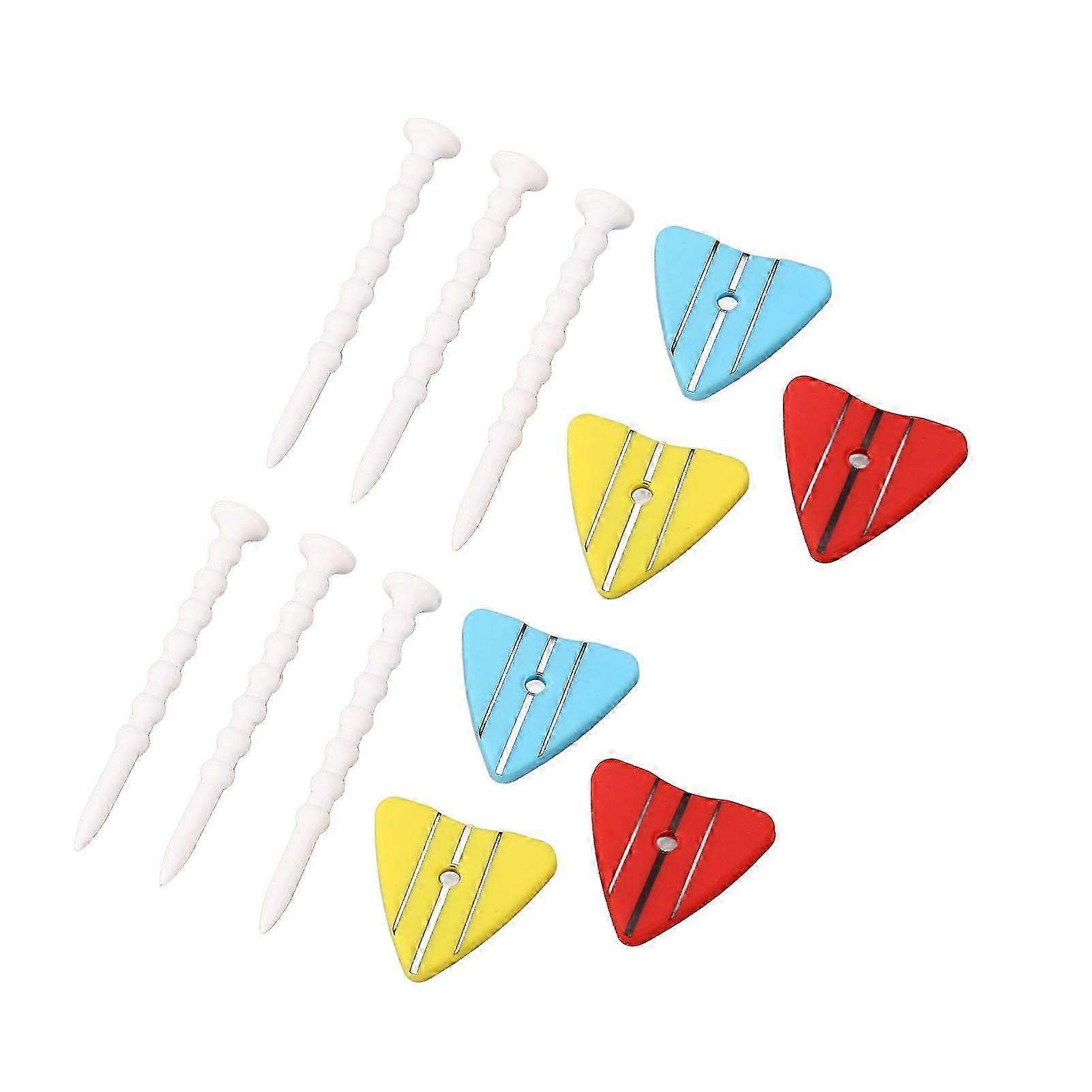 2 Set Golf Tees Adjustable Unbreakable ABS Plastic On Course Training Accessories
