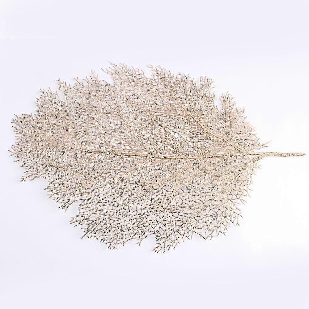 2 Pcs PVC Placemats Coral Shape Kitchen Dining Table Place Mat Wedd...