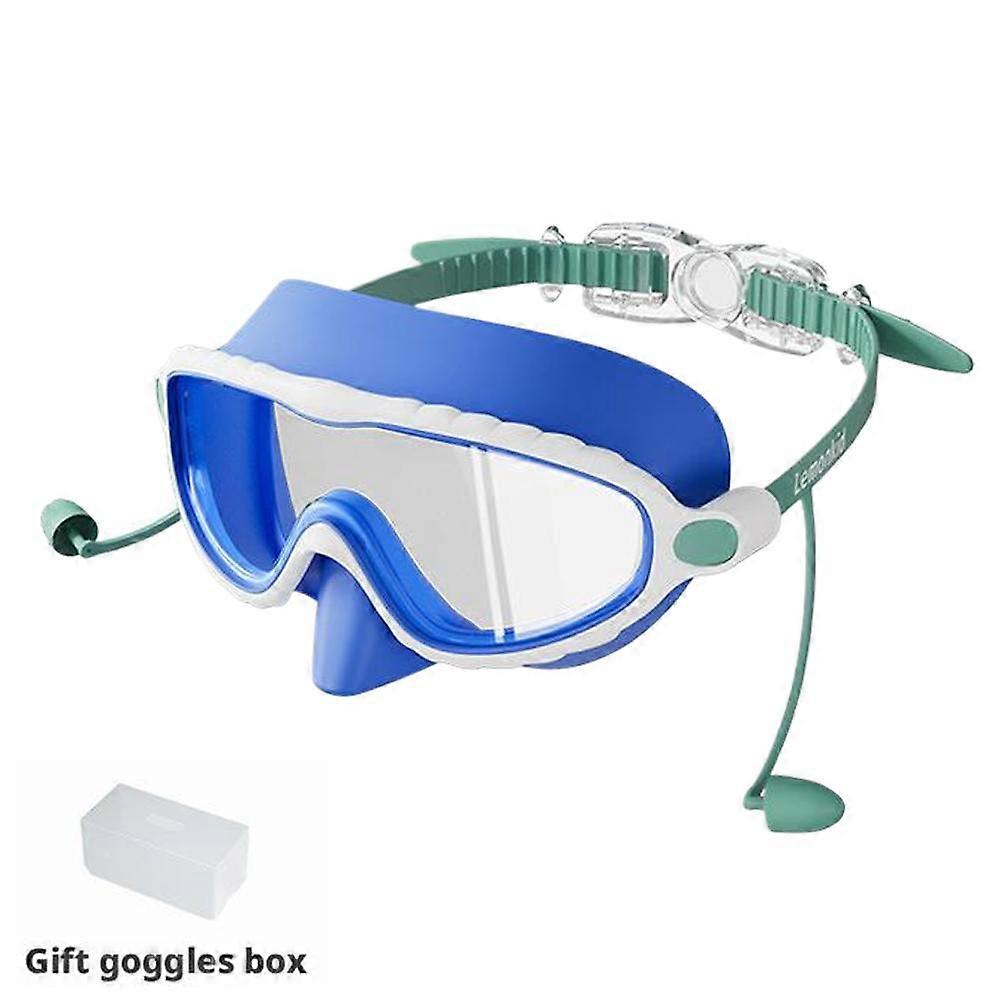 Nose Protection Swimming Goggles with HD Large Frame, Anti-Fog Tech, and Comfortable Fit for Ages 4-16