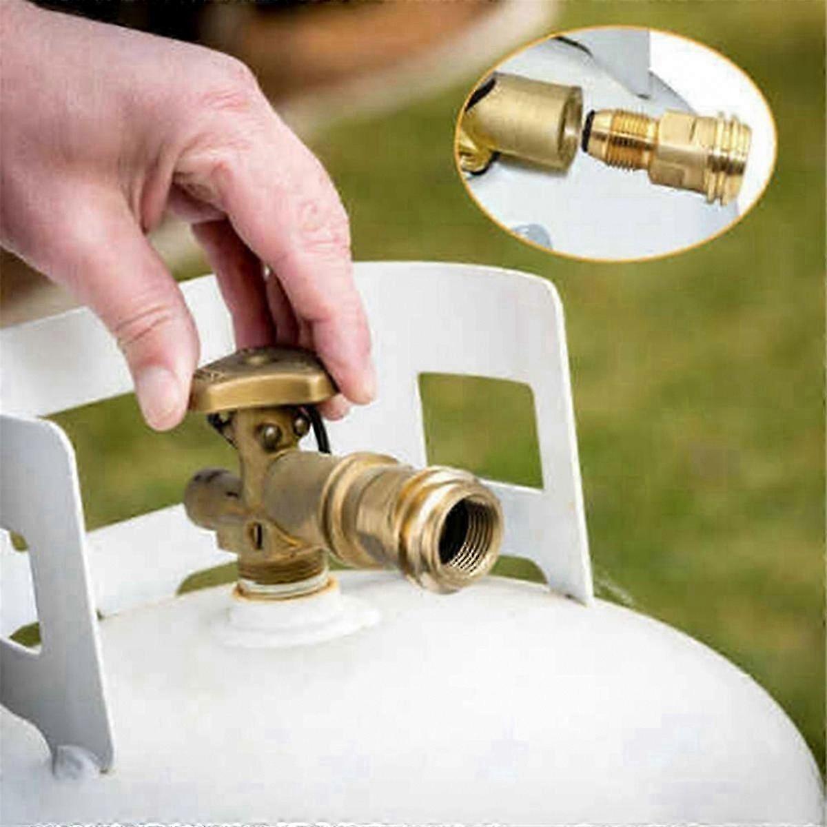 Propane Tank Adapter Converts POL LP Tank Valve to QCC1 Type1 Hose or Regulator