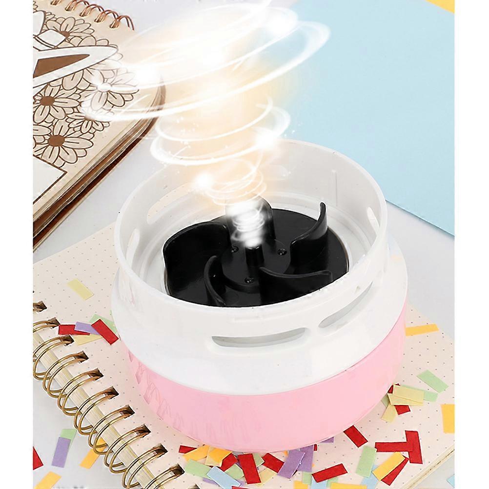 Miniature Desktop Cleaner Vacuum For Car And Home Office Use Pink Wireless Design 1Pack Efficient Cleaning