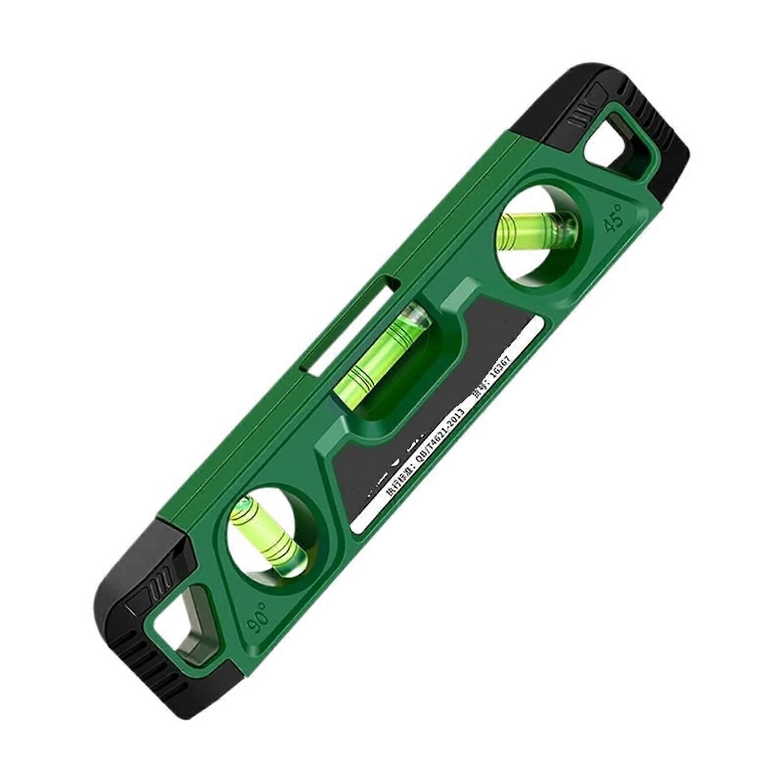 Three Bubble Level Ruler 225mm Magnetic Level With Spirit Level And Magnetic Lever Angle Gauge Leveling Aligner