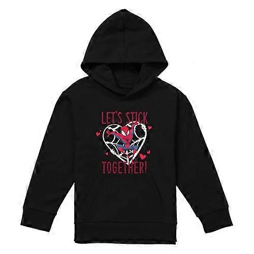 Spider-Man Childrens/Kids Let's Stick Together Pull Over Valentine's Day Hoodie