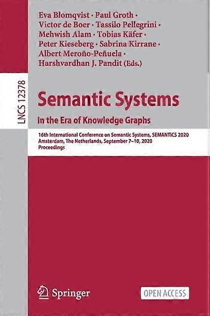 Semantic Systems. In The Era Of Knowledge Graphs Paperback