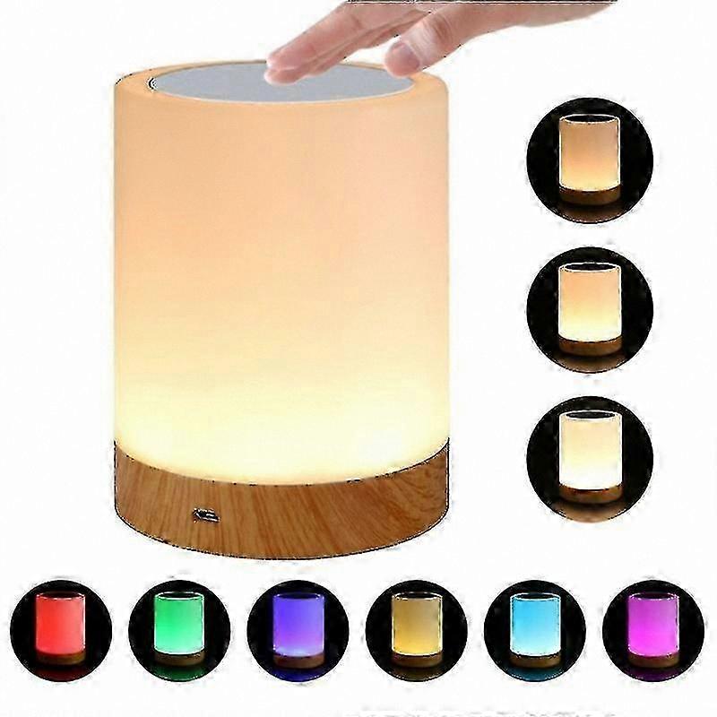 Adjustable Warm White Light Bedside Lamp, Touch Control Dimmable Table Lamp for Home Decor