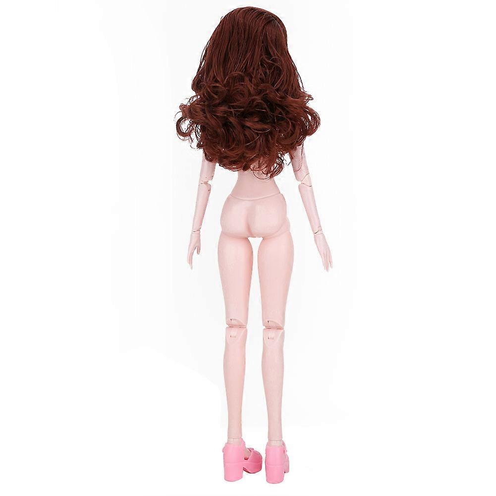 60cm Simulation Moveable Joints Doll with 4D Eyes Brown Toy