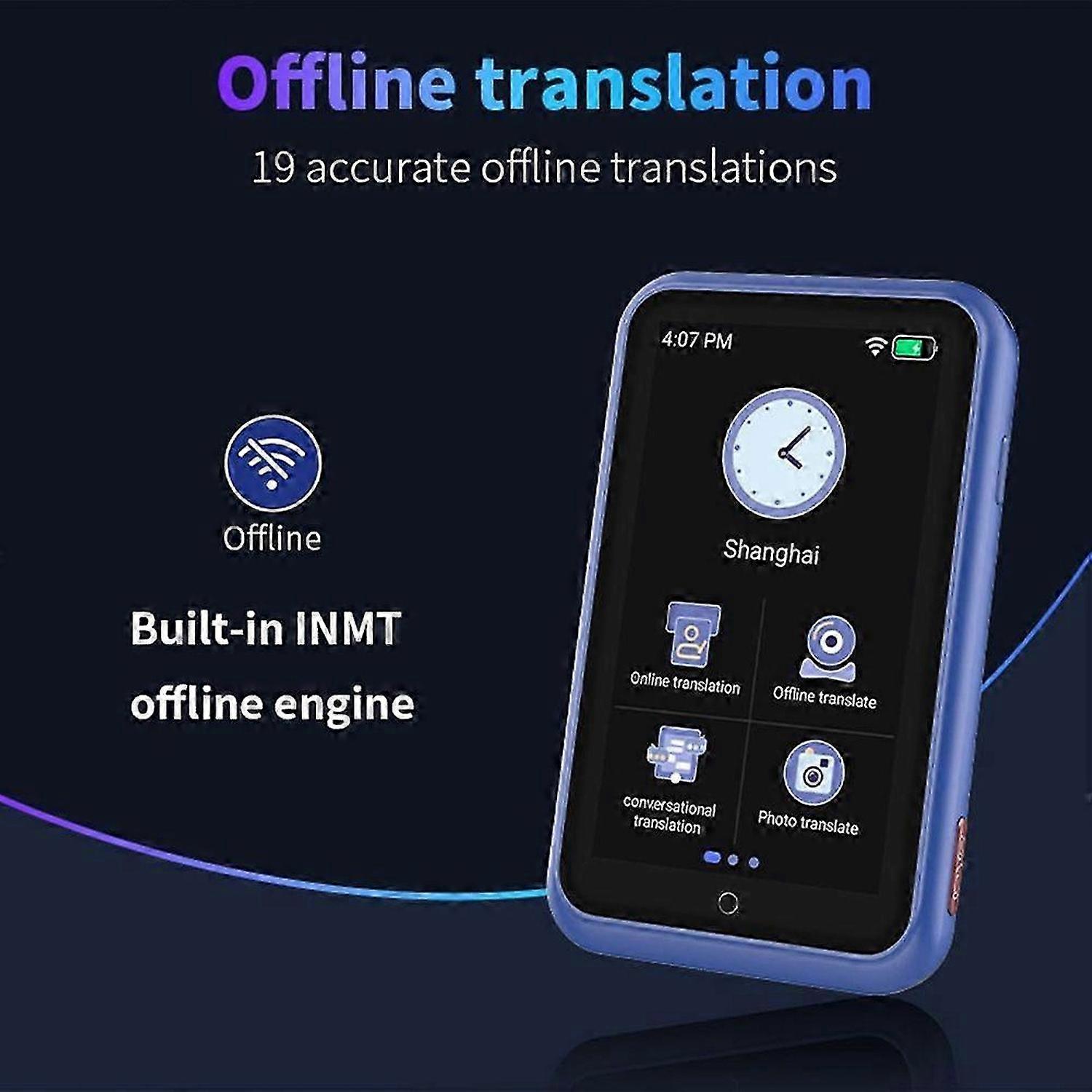 S30 Voice Translator ChatGPT Multi-Language 4G SIM Realtime Translation Device for Travel Learner Intelligent Translated