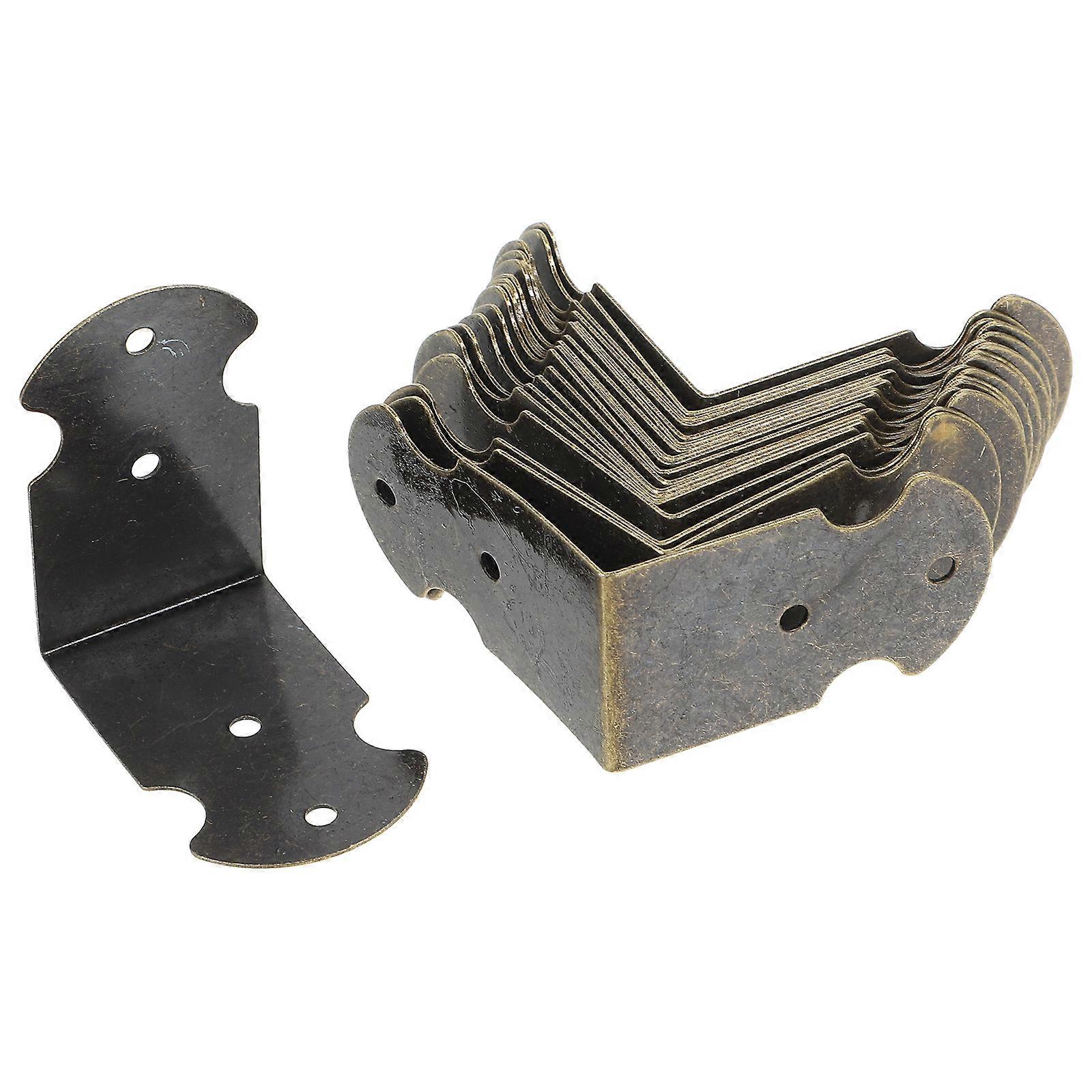 Dark Grey Package Angle Corner Brackets Metal Right Angle Corner Brace 20Pcs