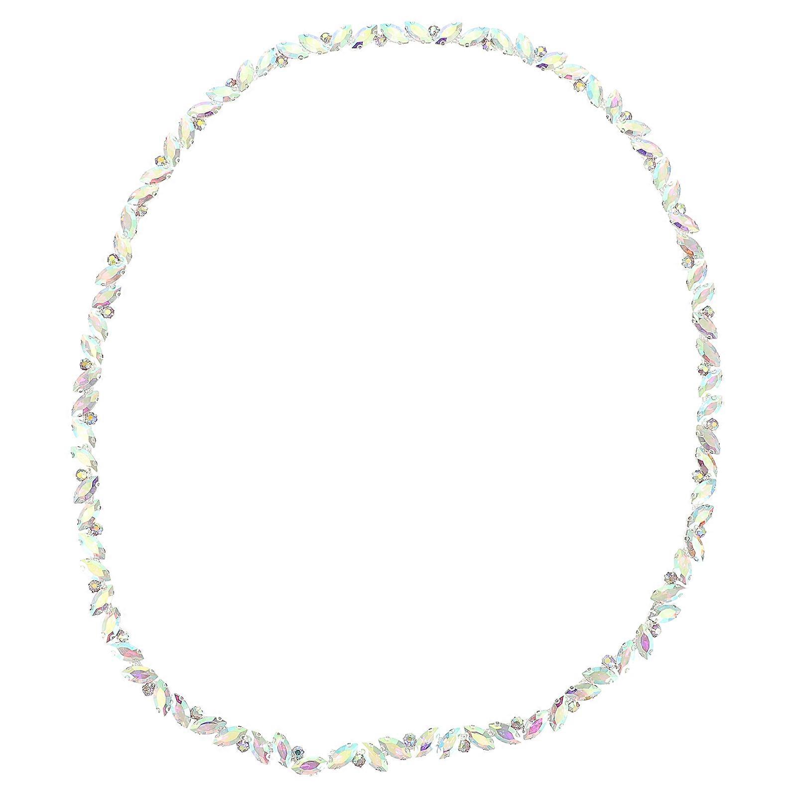 Multi Color Rhinestone Trim Chain for Sewing 1 Piece DIY Embellishment