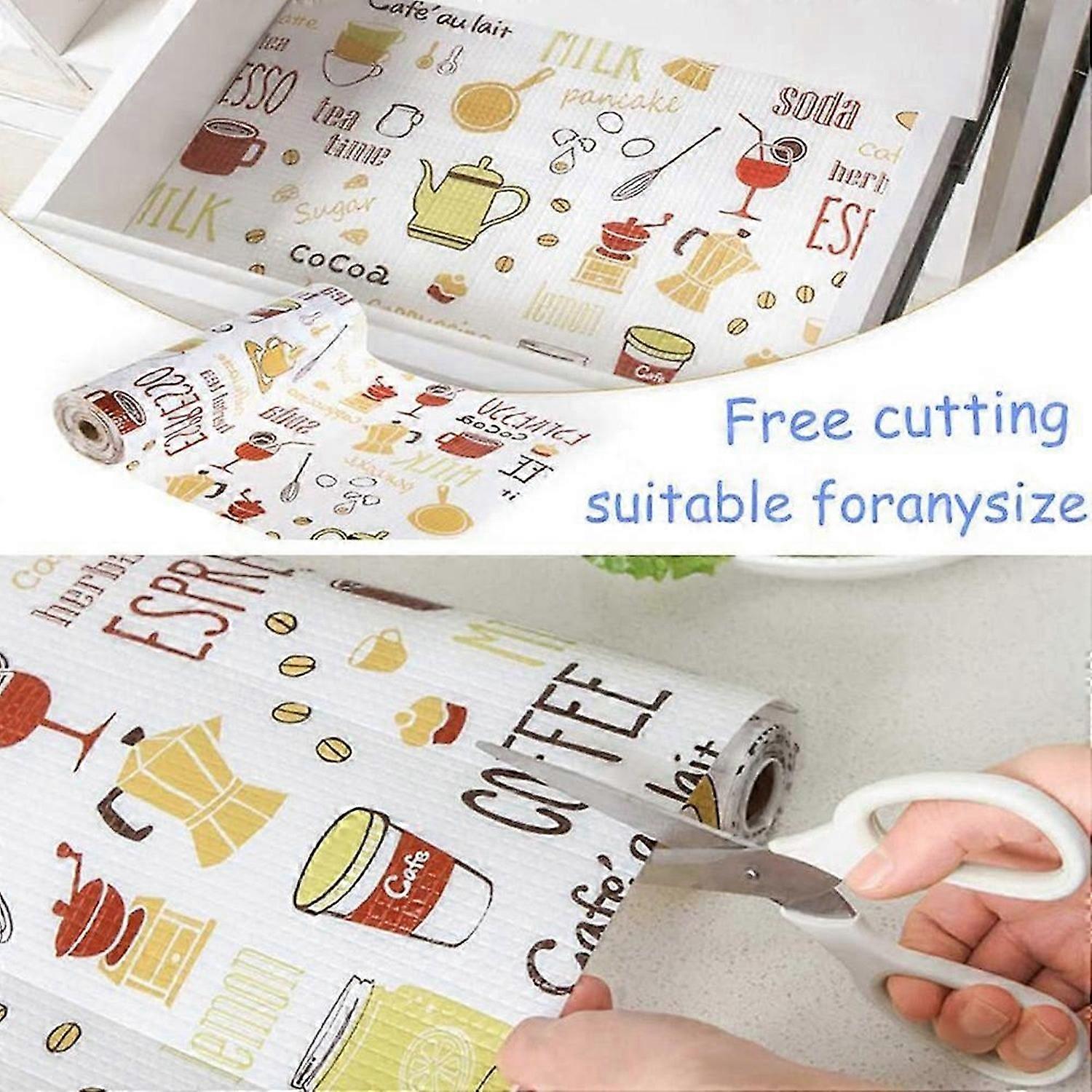 Multi-Function Drawer Shelf Liner Foam Paper for Kitchen Cabinets,Refrigerator,Drawers,Cabinets(12 x