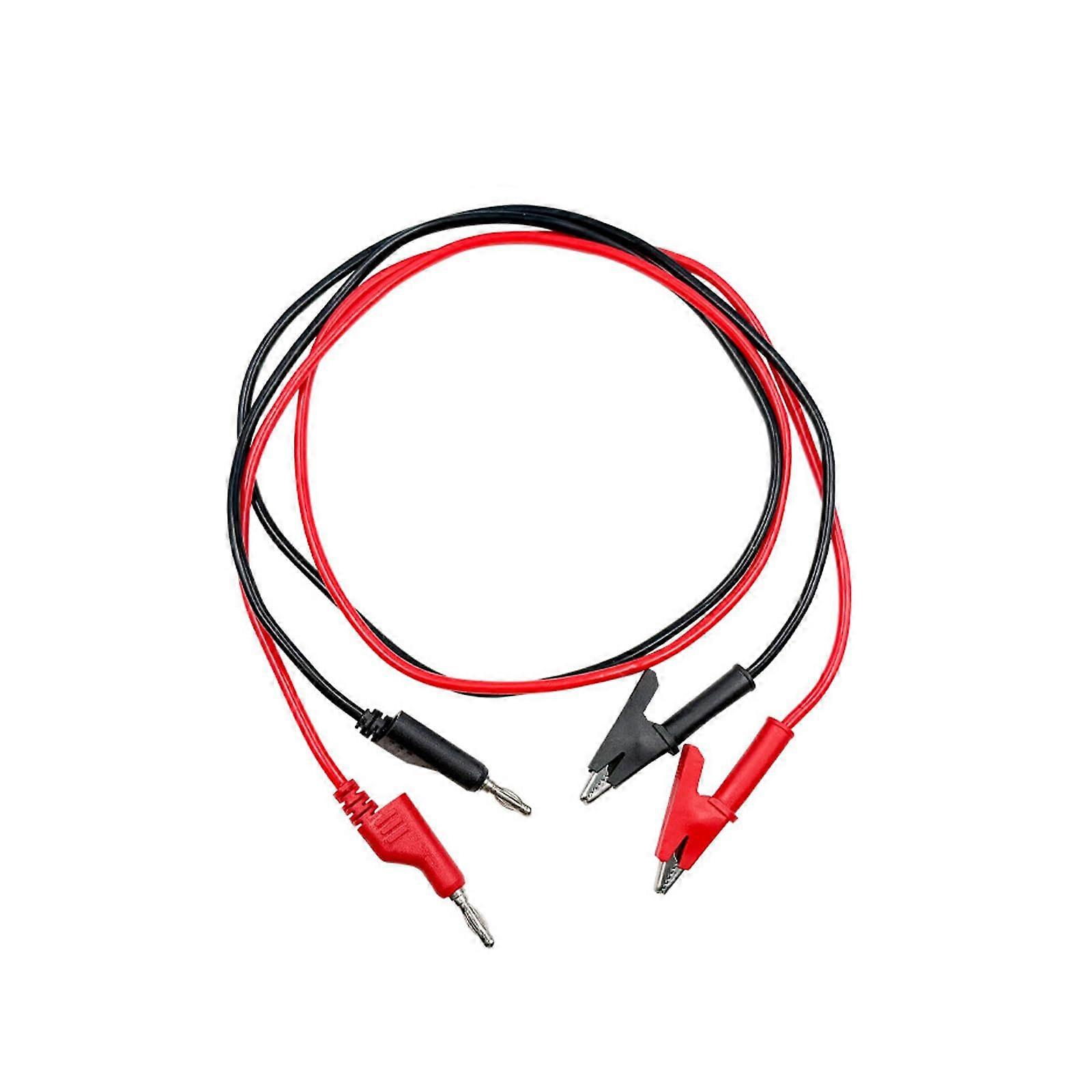 Banana Plug to Alligator Clip Test Leads 2 Pcs, Double End, Multimeter Leads, Universal Test Leads, Power Supply Cable