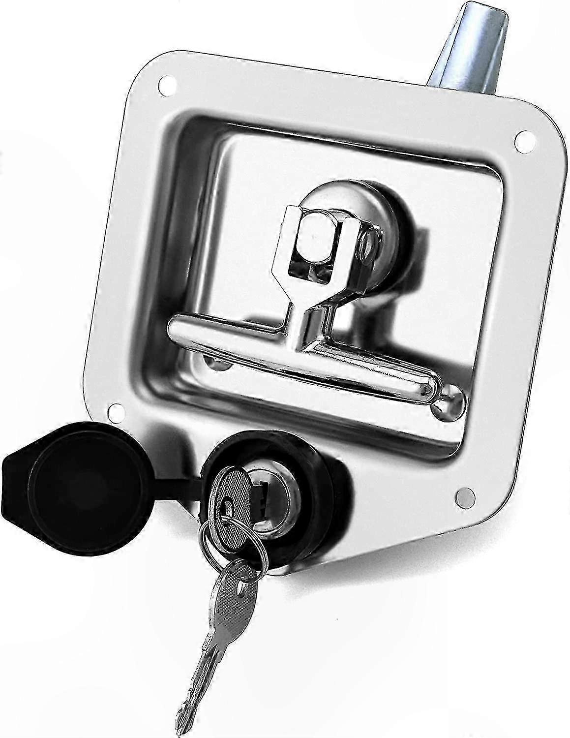 Secure Trailer Lock Set with Keys - Rustproof Stainless Steel for RV and Truck Use