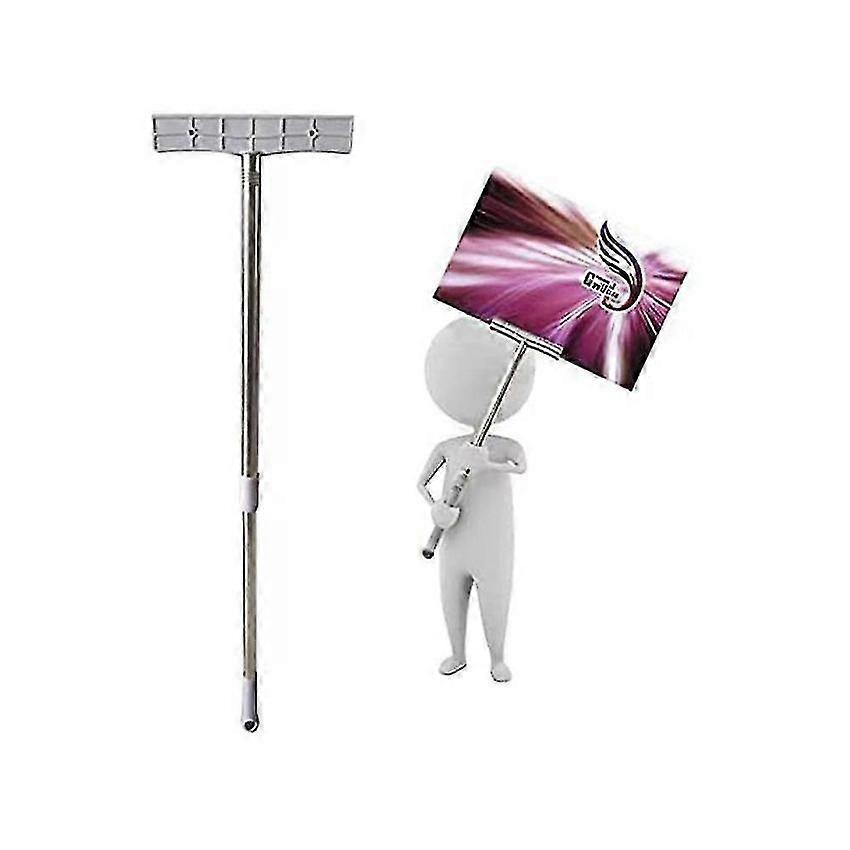 Retractable Billboard for Festivals and Parades Adjustable Height for Signs and Placards