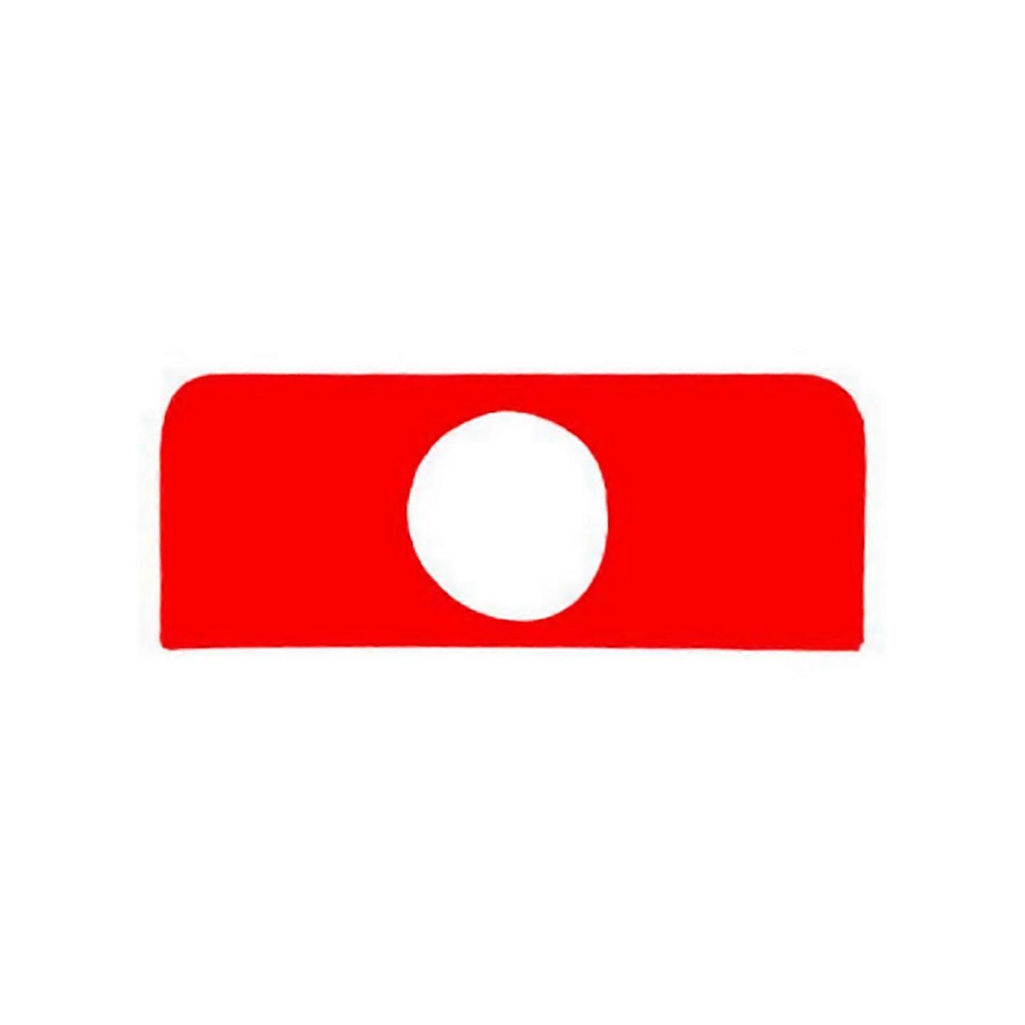 For Carbon Fiber Button Panel Cover For Accord 201317 Red