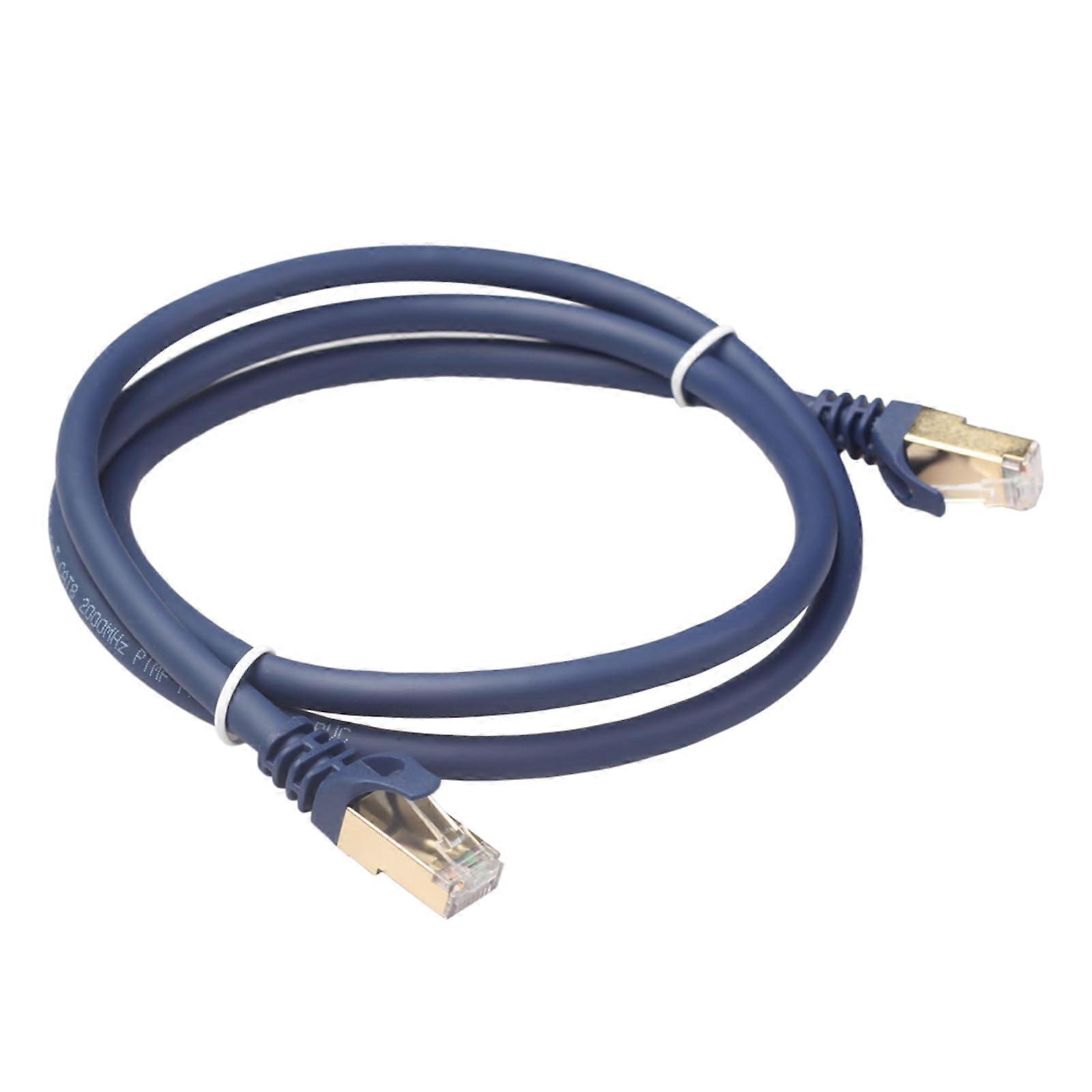 Cat8 Ethernet Cable, Flat Patch Cord, 40Gbps, 2000MHz, Internet Cable For Modem And Router