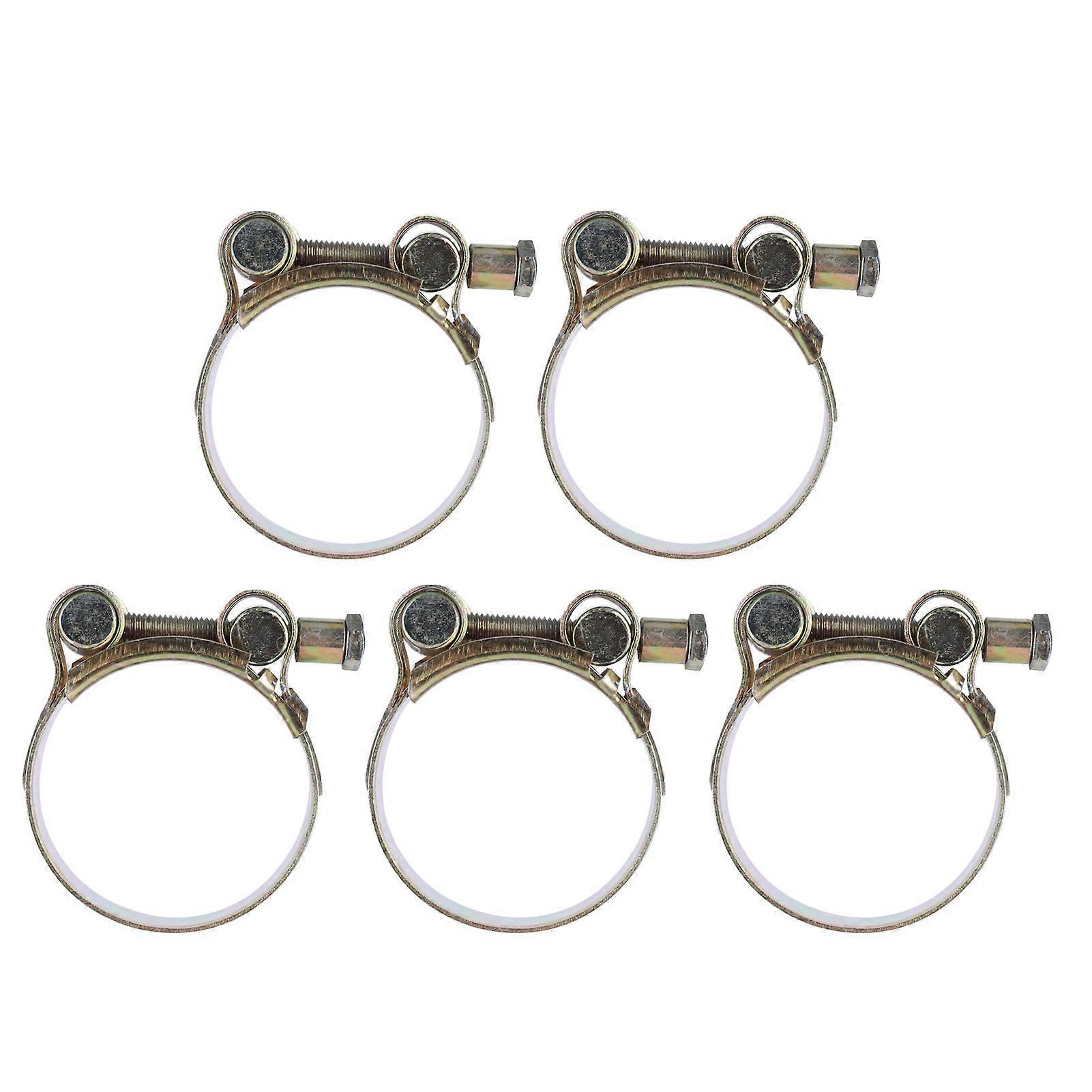 5 Pcs Hose Clamps Galvanized Steel Single Head Hose Clamp Kit for Automotive Mechanical Application4851mm / 1.92.0in