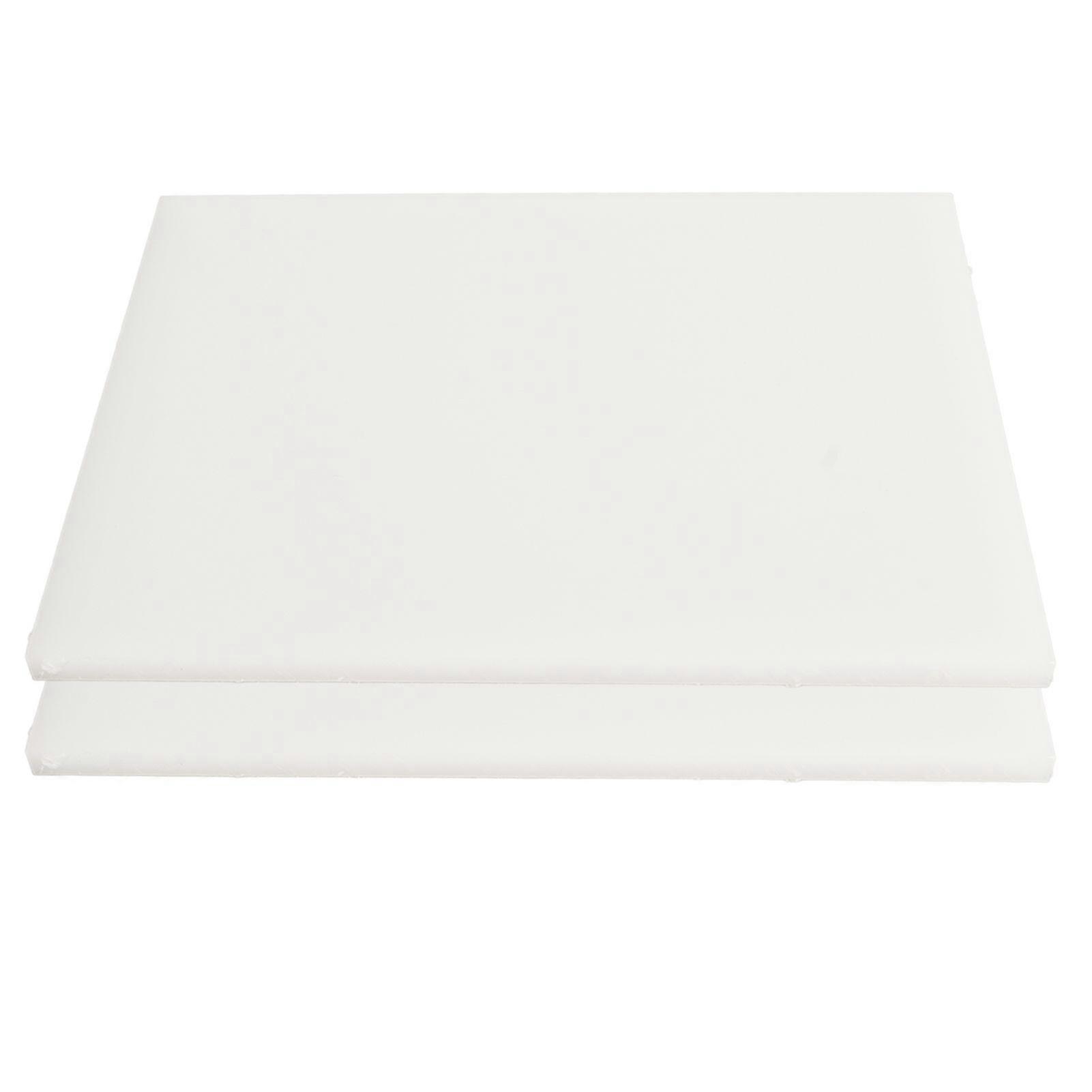 2pcs Leather Craft Punching Pad DIY Handcraft Cushioning Effect 5.9x7.9in Leather Cutting Board Leather Punch Mat White