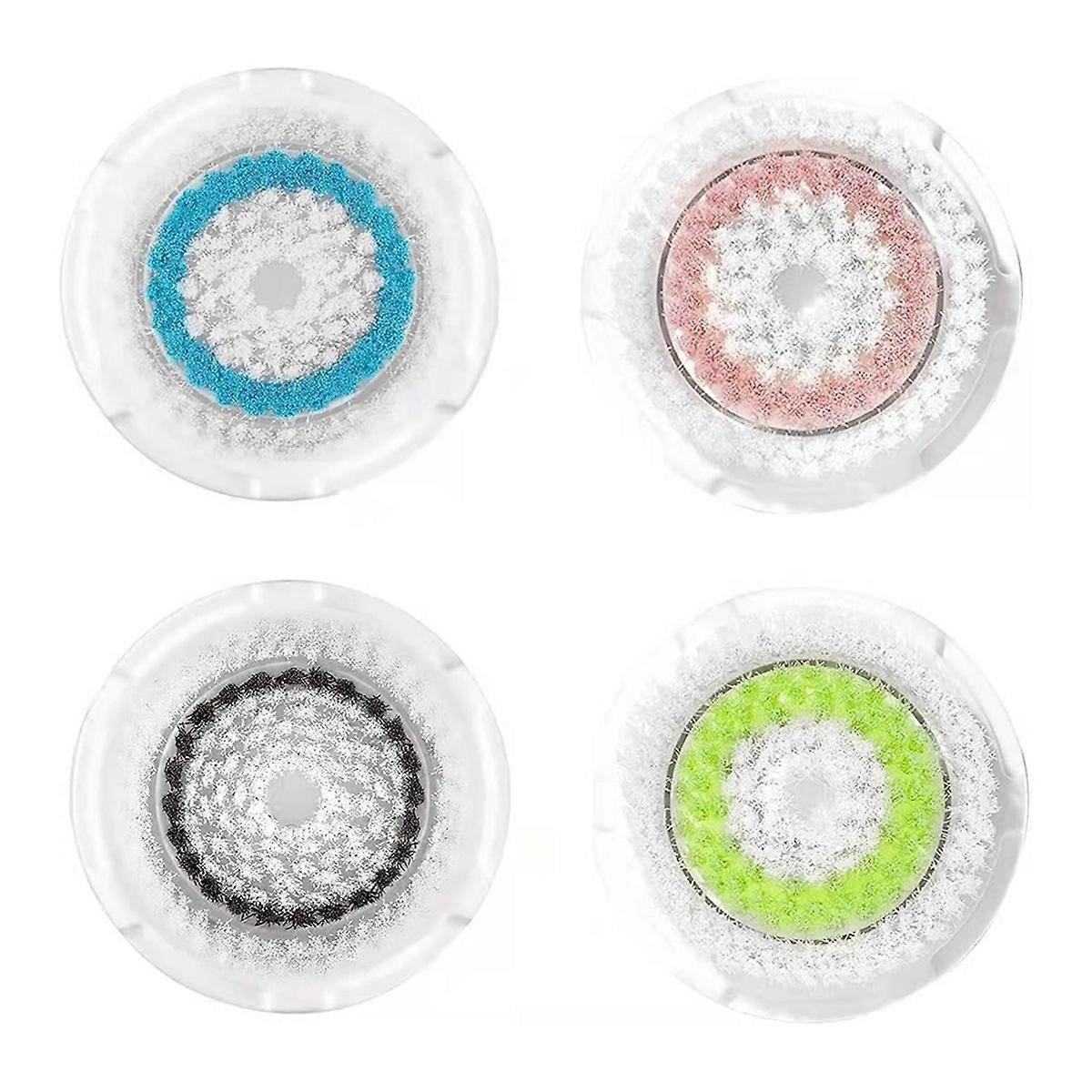 Cleansing Brush Head Replacement Set for Mia 1, Mia 2, Mia Fit, Alpha Fit, Uplift 4 Pack