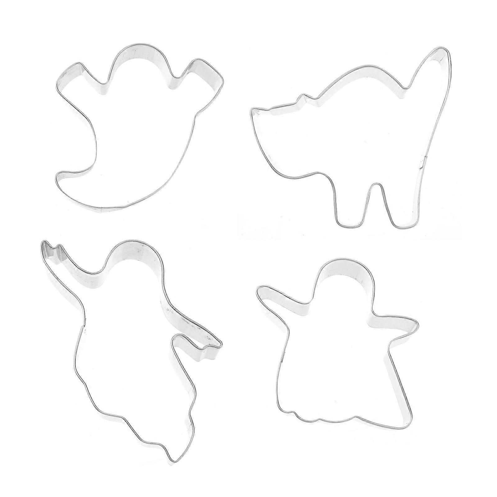 4pcs Halloween Cookie Cutter DIY Biscuit Mould Candy Chocolate Baking Tools