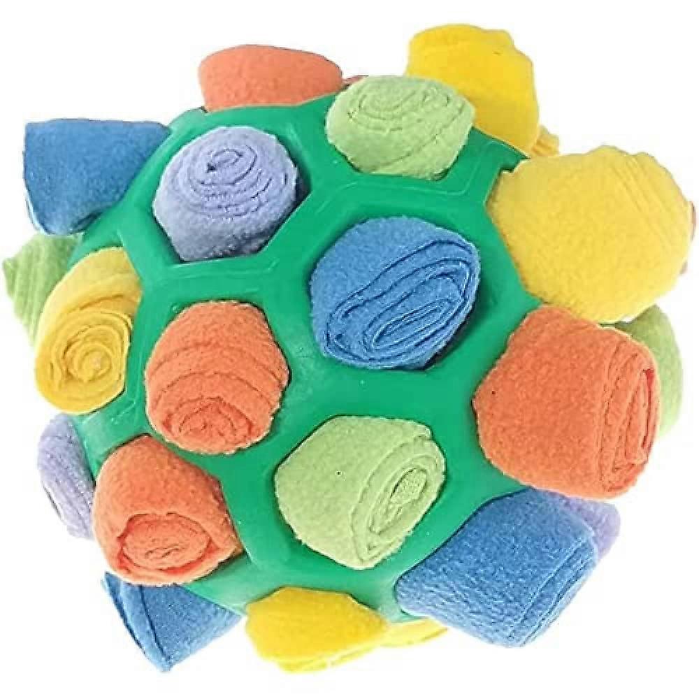 Interactive Dog Puzzle Toys Foraging Enrichment Snuffle Ball Slow Feeder Portable Green
