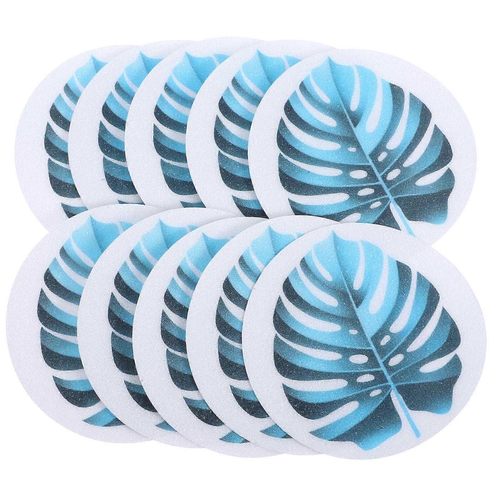 Self-Adhesive Bathtub Decals 1 Set Blue Anti-Skid Stickers 15cm Diameter Circular Design For Swimming Pools