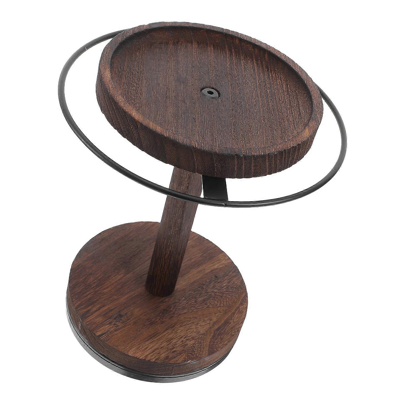 Tabletop Sunglasses Organizer Wooden Rotating Stand for Display 2Pcs