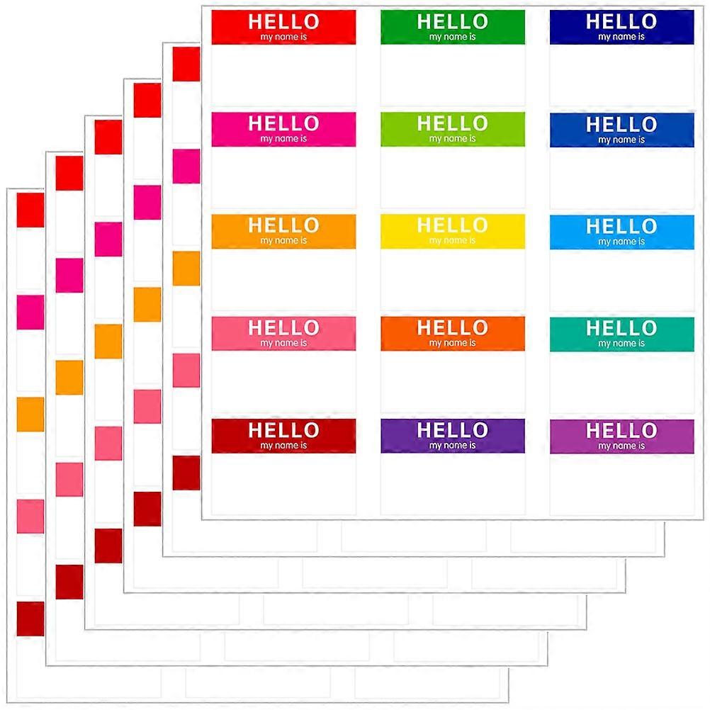 Rectangular Multi-Function Name Stickers for Housewarming and Daily Use 7.5X5 CM Organization 40 Sheets