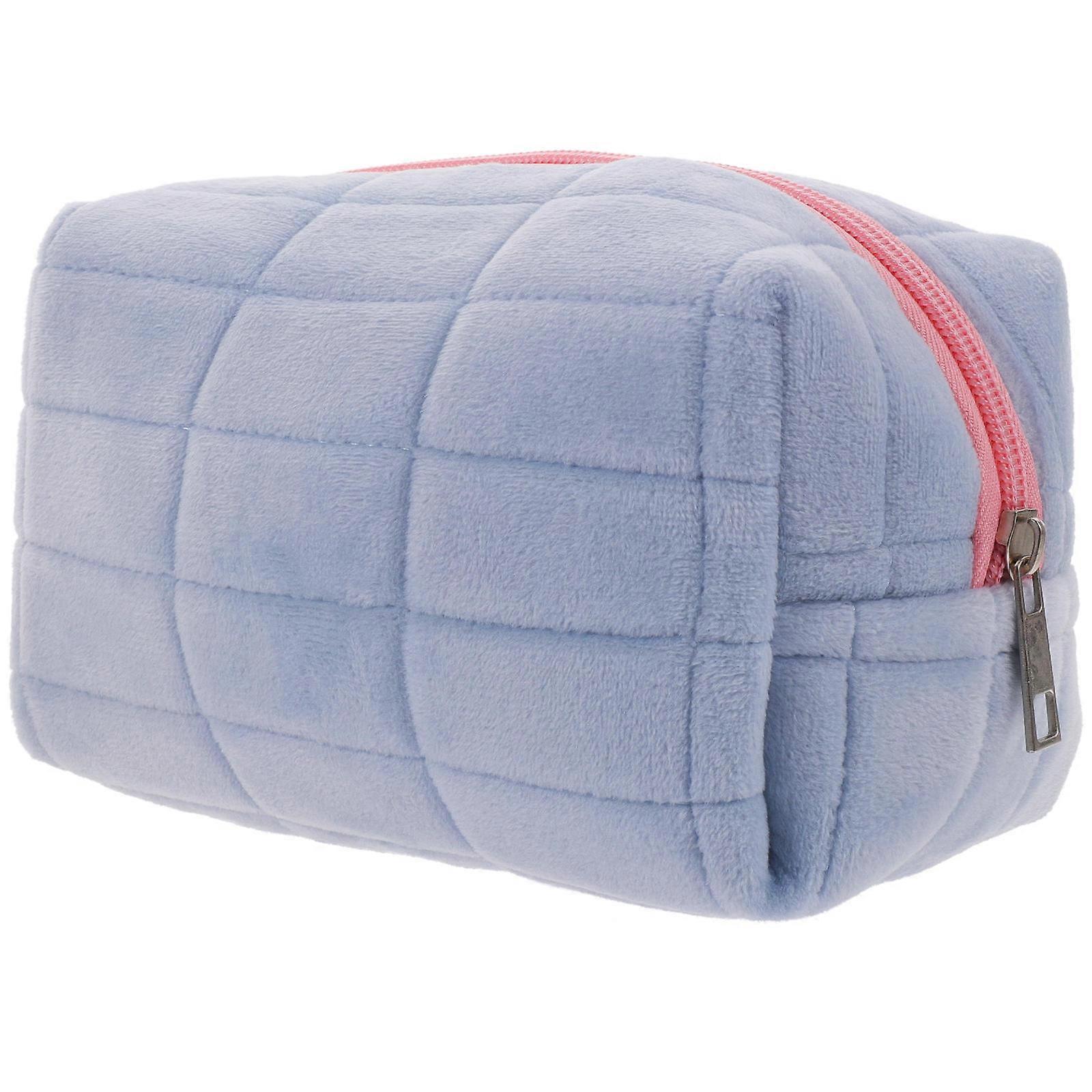 Multi-Functional Makeup Bag Durable Canvas Storage Bag Ideal For Home Use And Travel With Rectangular Shape Measuring 17X10.5Cm 5Pcs